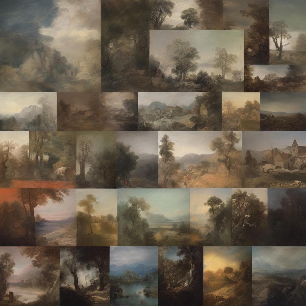 Καμβάς με τοπίο και πορτρέτα στη ζωγραφική, ιστορίες με πρόσωπα και φυσικά τοπία.